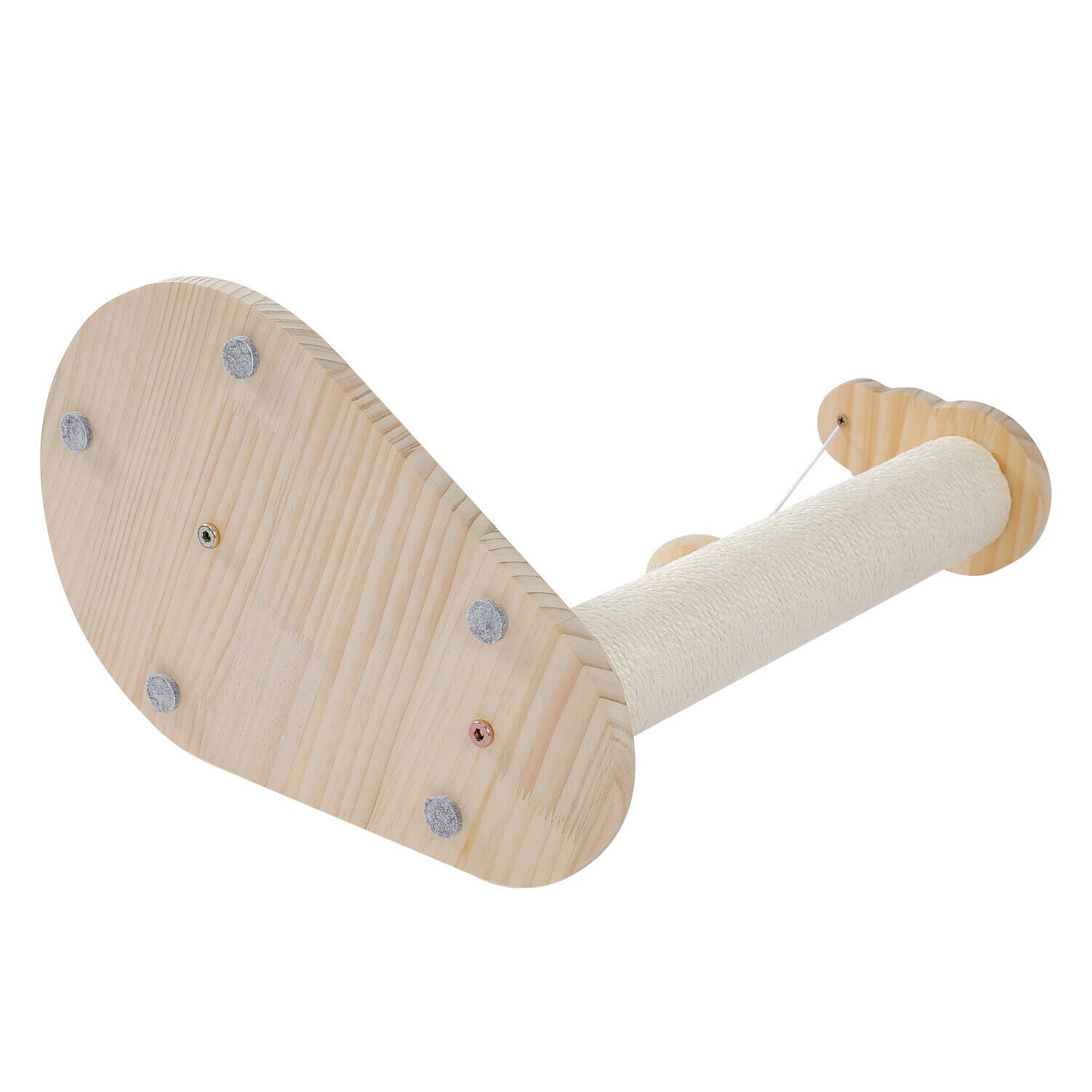 Interactive Turntable Wooden Ball Cat Toy-2